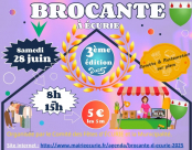 Troisième ''Brocante d’ ÉCURIE'', le samedi 28 juin 2025 de 8h à 15h. (Installation des stands de 6h à 8 h)